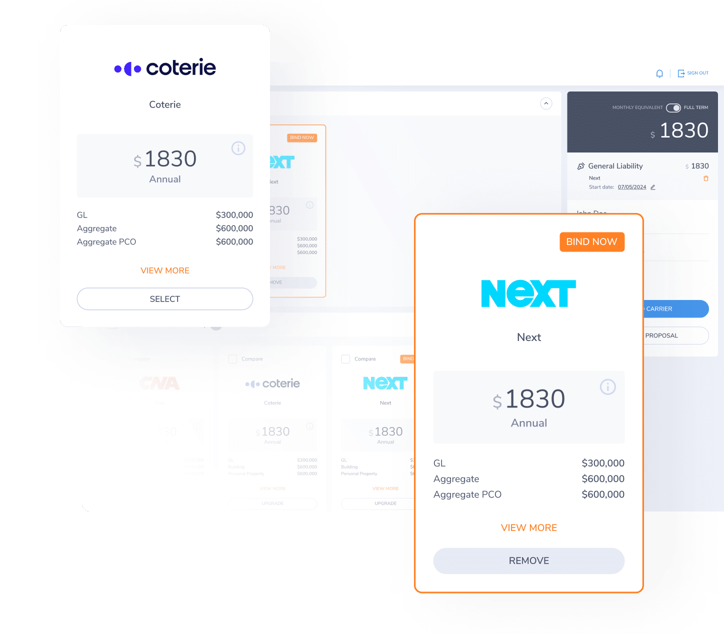 Compare Quotes in Minutes With First Connect Comparative Rater