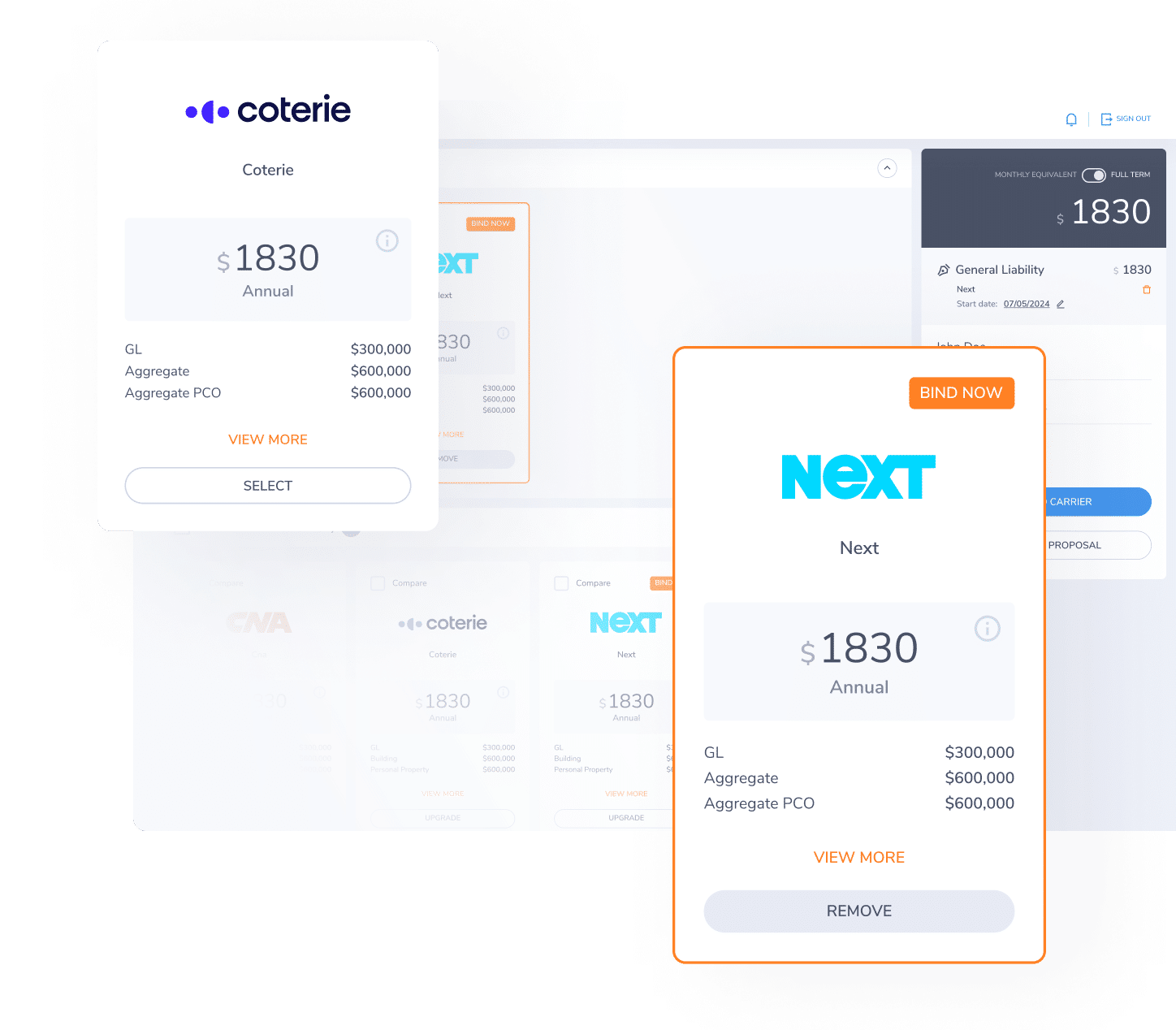 Compare Quotes in Minutes With First Connect Comparative Rater